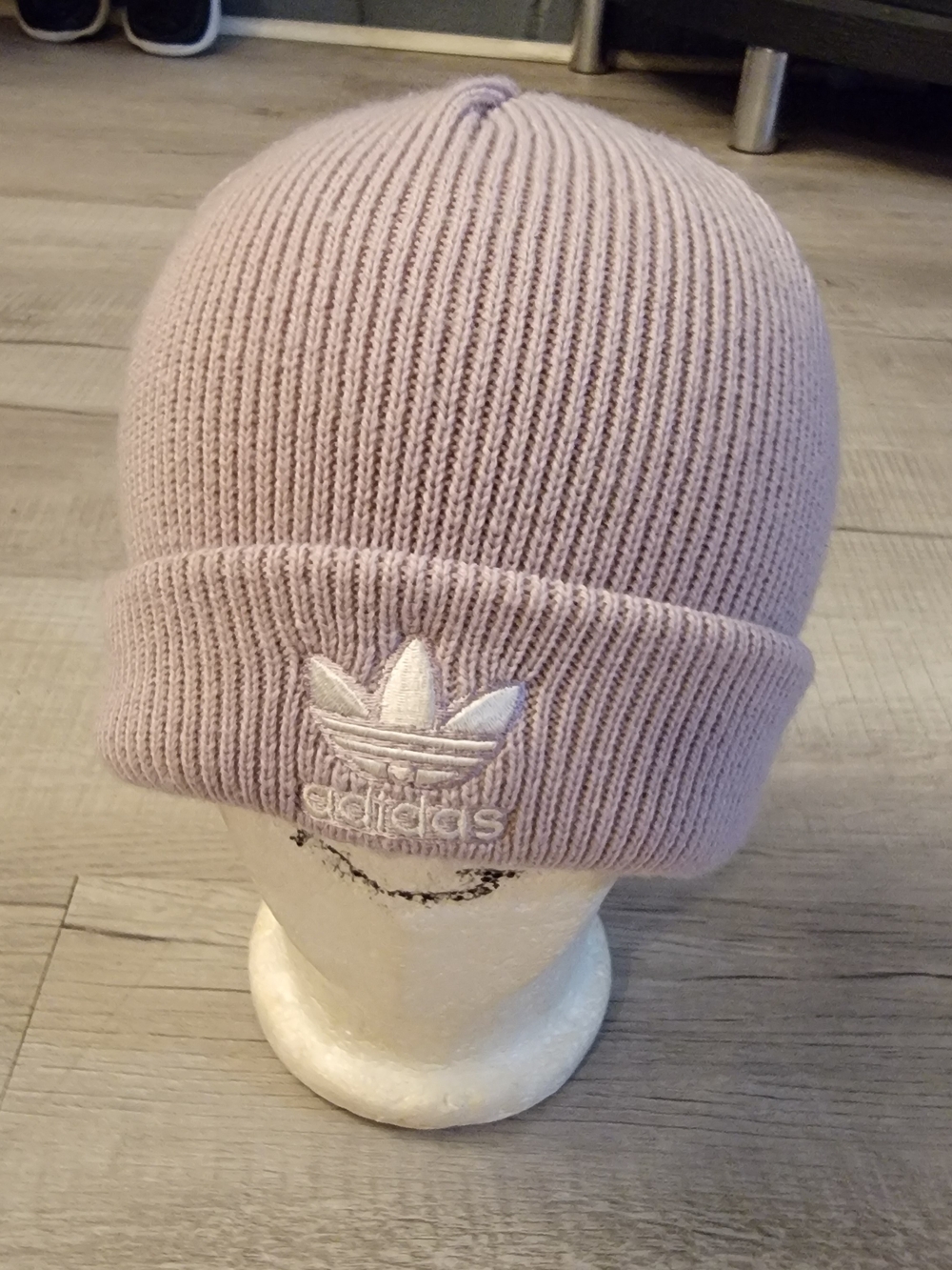 Adidas Kids Ribbed Knit Beanie - Light Lavender